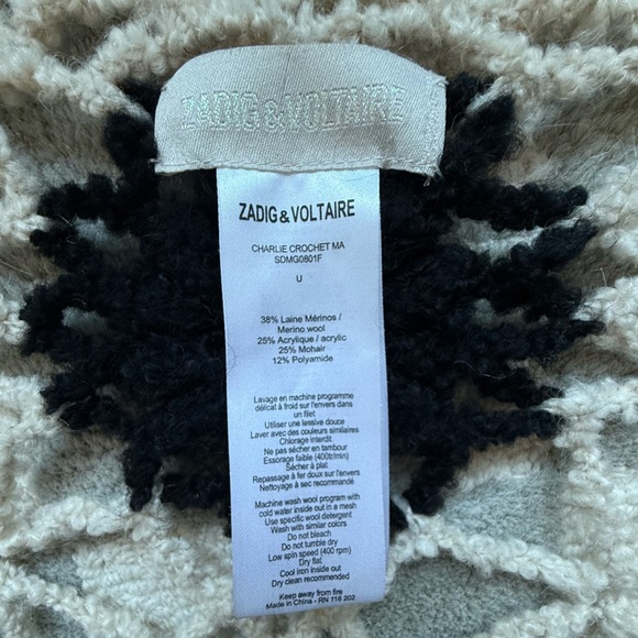 Beautiful Zadig & Voltaire Crochet Shawl - Picture 4 of 9